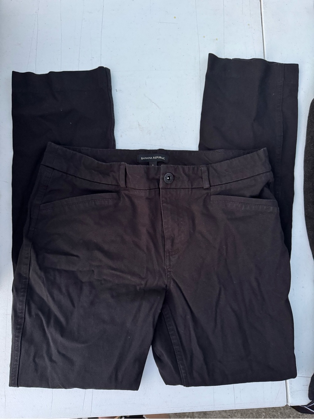 Banana Republic Black Slim Stretch Trousers